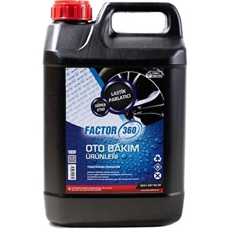 FACTOR360 LASTİK VE TAMPON PARLATICI 5L