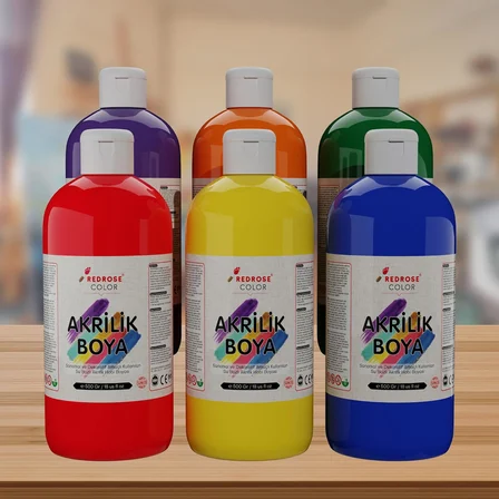 Ara Renkler Akrilik Boya 6'lı Set 6x500gr