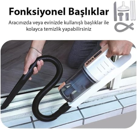 15000pa LED Işıklı Kuru Islak Kullanım Kablosuz Güçlü El Araç-Ev Süpürgesi