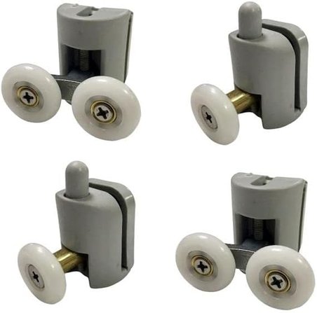 Duşakabin Tekerleği 4 Lü Set Gri Teker Çapı 22 mm Cam Kabinler İçin