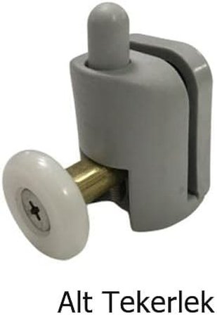Duşakabin Tekerleği 4 Lü Set Gri Teker Çapı 22 mm Cam Kabinler İçin