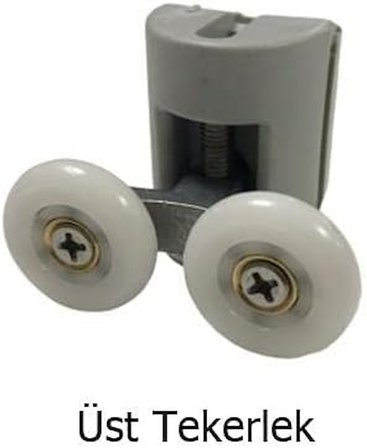 Duşakabin Tekerleği 4 Lü Set Gri Teker Çapı 22 mm Cam Kabinler İçin