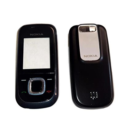 Nokia 2680s Kapak Nokia 2680s uyumlu Siyah Renk Ön Kapak Arka Kapak Tuş Takımı