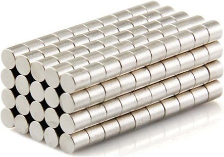 Dünya Magnet Neodyum Mıknatıs 100 Adet 3X3Mm Güçlü Magnet