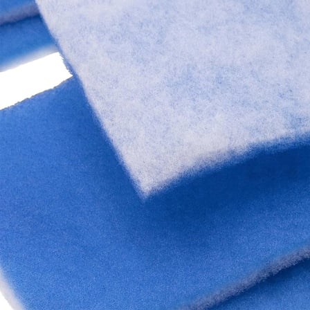 Akvaryum Temizlik Filtresi Mavi Beyaz Elyaf Çift Katmanlı Biyolojik Arıtma Filtre Paketi (20 x 100 x 2 cm 2 Adet)