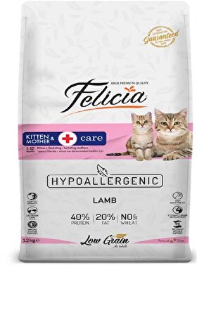 Felicia Kitten Mother Kuzu Etli Yavru Kedi Maması 12 Kg