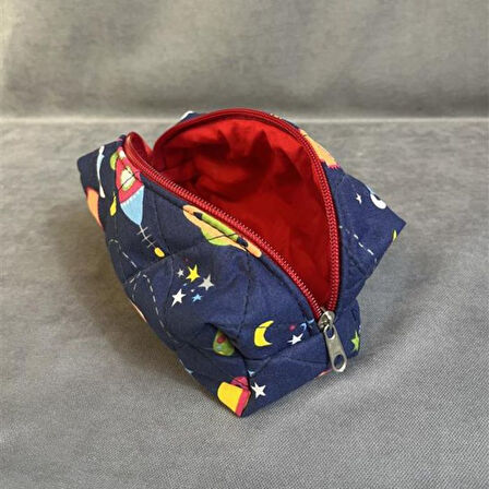 Uretti - Ege 7366 El Yapımı Pamuk Kumaş Kalemlik / 10cm x 18 Cm