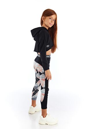 Modern Romance Çiçek Desenli Kız Çocuk Spor Tayt