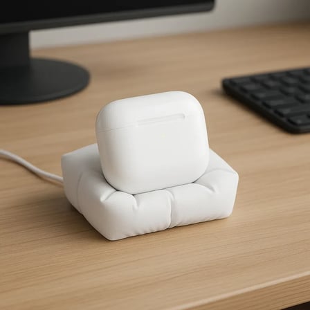 AirPods Yastık Şarj Standı | Kablosuz Kulaklık Şarj Tutucu