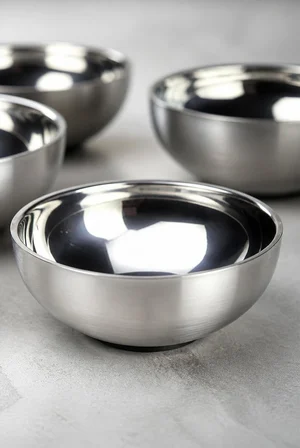 Paslanmaz Çelik Çift Katmanlı Çerez Kasesi 10’lu Set 11,5 cm Isı Yalıtımlı Çelik Kase Kahvaltılık Çorba Çerez Meyve Yoğurt Servis Kasesi Kaymaz Dayanıklı Metal Mutfak Kasesi