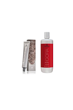 9 Adet Igora Royal Raw Essentials 7-21 Kumral Küllü Sandre Saç Boyası + 1l Oksidan