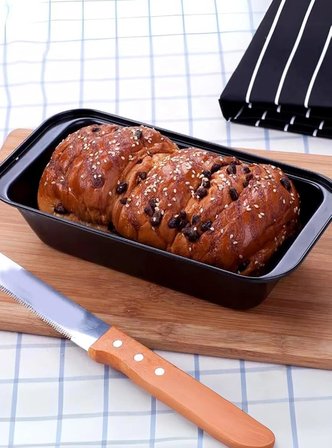 Metal Baton Kek ve Ekmek Kalıbı, Teflon Kaplı Tost Ekmeği Kalıbı, Yapışmaz Yüzey, Dayanıklı ve Çok Yönlü Pişirme Aksesuarı (27 Cm)