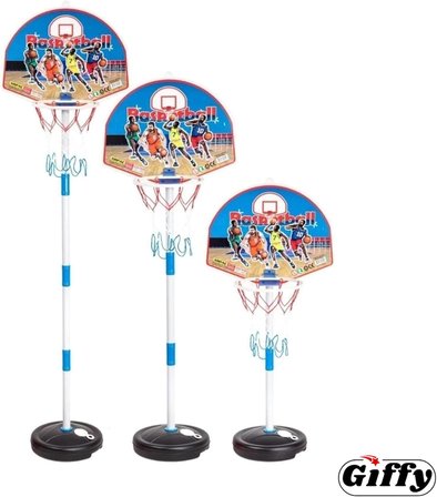 Giffy/Ayaklı Büyük Boy Basketbol Potası 120cm Portatif Basketbol Pota Ayarlanabilir Boy