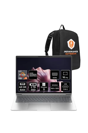 ProBook 4 G1AH Ryzen 5 220 48GB 2TB SSD Radeon 740M 16" WUXGA W11H Notebook & PER4 Çanta