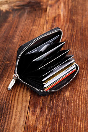 SEPTWOLVES Flora Detaylı Hakiki Deri Kartlık