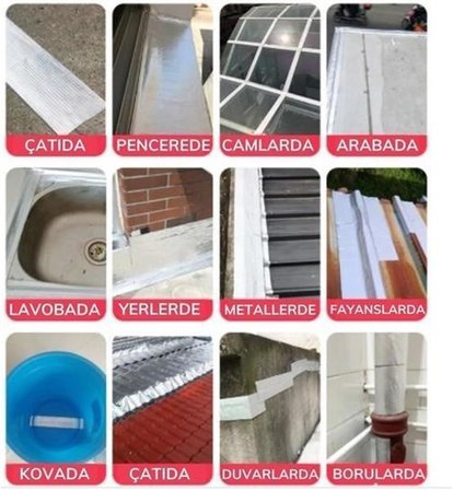 5cm x 2 Mt Yüksek Sıcaklık Dayanan Su Geçirmez Alüminyum Folyo Çamur Bant, Çatı Duvar Çatlak Onarıcı Yalıtım, 2 Metre, Boru Yalıtımı, Yalıtım Bandı, Panel Yalıtımı (2 METRE)
