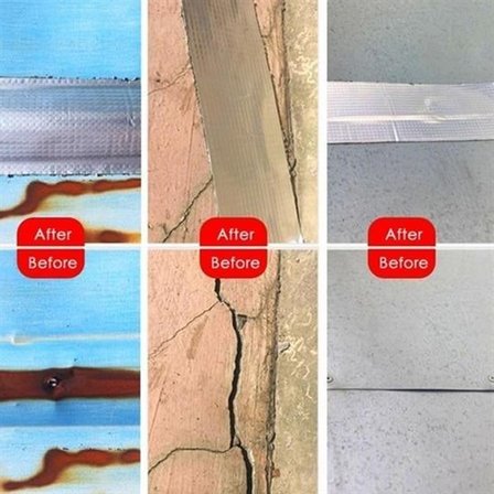 5cm x 2 Mt Yüksek Sıcaklık Dayanan Su Geçirmez Alüminyum Folyo Çamur Bant, Çatı Duvar Çatlak Onarıcı Yalıtım, 2 Metre, Boru Yalıtımı, Yalıtım Bandı, Panel Yalıtımı (2 METRE)