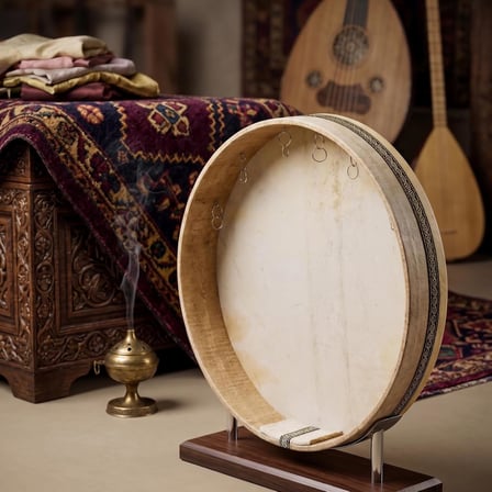 Tasarımlı Bendir (Kılıf Hediyeli) (Elif)