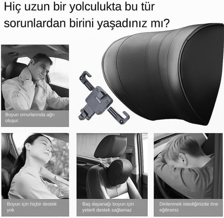 Ayarlanabilir Ortopedik Araç Boyun Baş Yastığı Oto Koltuk Başlığı, Oto Boyun Yastığı Car Headrest