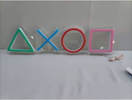 Playstation Neon Led Tabela, Neon Işık, Oyun Odası Neon Tabela, Neon Işıklar