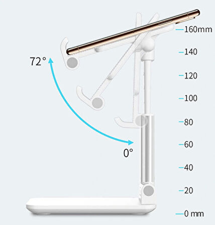 Redclick Ms-11 Yükseklik ve Eğim Ayarlı İpad Samsung Xiaomi Tablet Telefon Standı Tutucu