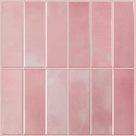3D Kendinden Yapışkanlı Duvar Karosu 30,5 cm x 30,5 cm (4 Adet) 0,371 M² (Pembe)