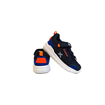 Kinetix Vagor Fx Lacivert Cırtlı Hafif Erkek Çocuk Spor Ayakkabı