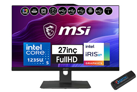 Msı Modern AM272P Intel Core I5 1235U 32GB 2tb SSD Fhd 27" IPS Freedos All In One Bilgisayar W12M-883EU09+ZETTAUSBBELLEK