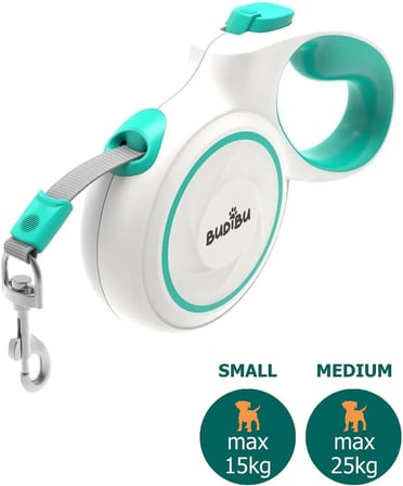 Makaralı Otomatik 5 Metre Geri Çekilebilen Kedi Köpek Gezdirme Tasması S/M Max 25 Kg (M)