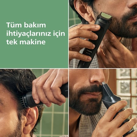  Philips 3000 Serisi 7in1, Erkek Bakım Seti, Yüz/Saç/Vücut Tıraş Makinesi, Islak /Kuru Kullanım
