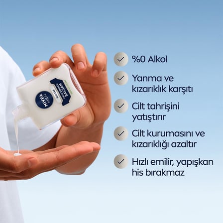 Erkek HassasTıraş Sonrası Balsam Hassas 100 ml,E Vitamini,ProVitamin B5,Alkolsüz Formül,Hassas Ciltler için Rahatlatıcı Tıraş Sonrası Bakım