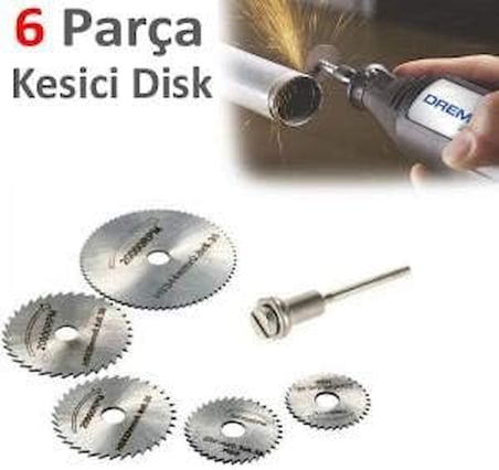 İçin Kesme Disk 6 Parça Gravür Uç Seti Hobi Seti