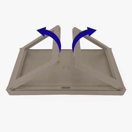 Katlanabilir Yatak Üstü Laptop Sehpası ve Kahvaltı Masası - Tablet ve Telefon Standlı Çok Amaçlı Portatif Çalışma Sehpası (56x36x26 cm) (TOPRAK)