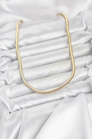 CM Yassı Yılan Zincir Model 60 cm Kadın Kolye