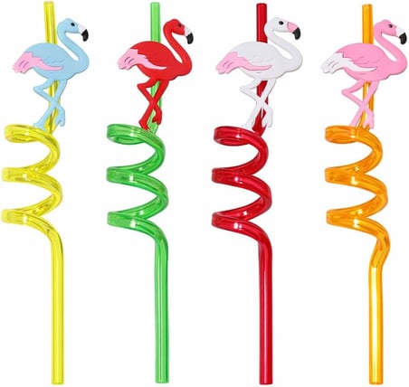 AKSU Renkli Eğlence Pipetleri – 6’lı Karışık Paket (24 pipet)(26CM)