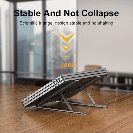 ST-805 10-15.6'' Alüminyum Katlanabilir Laptop Dizüstü Bilgisayar Macbook Standı