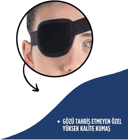 APLUSSAĞLIK Korsan Göz Bandı Yetişkin Şaşılık Bandı Göz Tembelliği Bandı