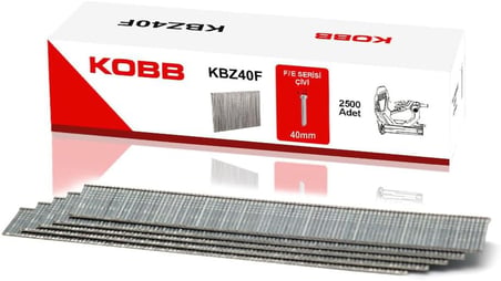 KBZ40F 40mm 2500 Adet F/E/J/8 Serisi Ağır Hizmet Tipi Kesik Başlı Çivi