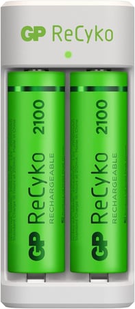 USB E211 2x Pil Şarj Cihazı 2 Adet 2100 AA Kalem Pilli Set, 1.2 V, LED Gösterge
