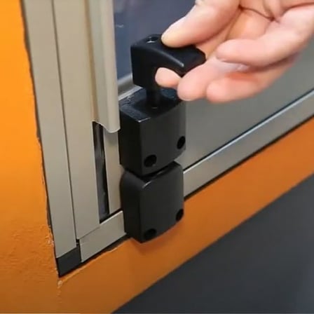 Ayrıntıshop Makrowin Makro Sürgülü Cam Balkon Plastik Kilit (Siyah)