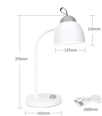 Dimmerli Led Ayarlanabilir Kablosuz Type-C Şarjlı Masa Lambası Çalışma Lambası