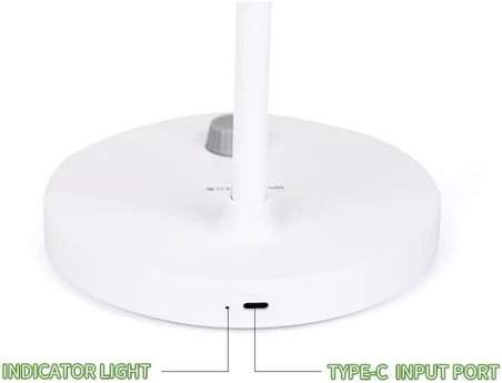 Dimmerli Led Ayarlanabilir Kablosuz Type-C Şarjlı Masa Lambası Çalışma Lambası
