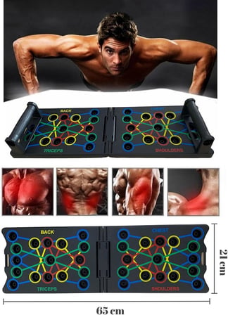Büyük Şınav Tahtası Çalışma Platformu Aleti Barları Push-up Kondisyon Fitness Spor