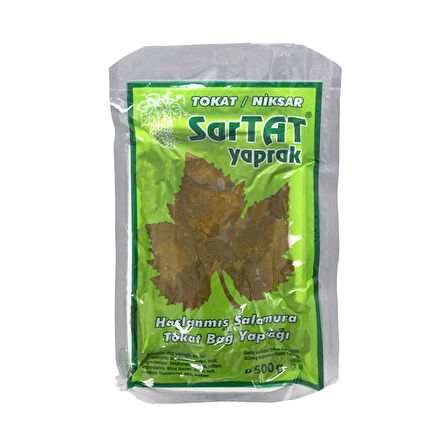 Sartat Tokat Niksar Sarmalık Yaprak 500 gr x 2 Adet