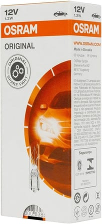 2721 12V T5 1.2W Dipsiz Gösterge Ampulü 10 Adet