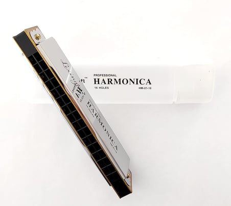 LMHM0116 Mızıka 16 Delik Profesyonel Harmonica Kutulu