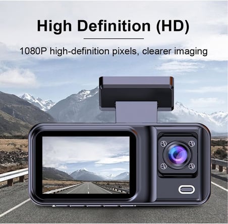 Araç Içi Kamera (3 KAMERALI 1080P / LCD EKRANLI/GECE GÖRÜŞLÜ/GERİ GÖRÜŞ KAMERA/HAREKET ALGILAMA) ile uyumlu