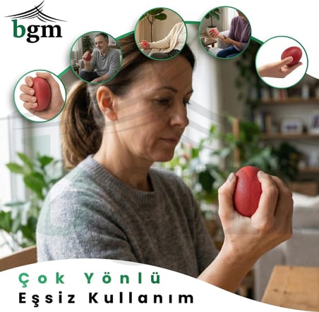 Silikon El Egzersiz Topu – El, Parmak ve Bilek Güçlendirme Topu | Kavrama Gücü Artırıcı | Stres Topu | Fizik Tedavi ve Günlük Egzersiz Topu