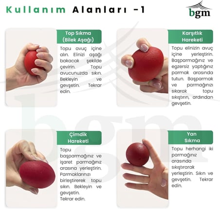 Silikon El Egzersiz Topu – El, Parmak ve Bilek Güçlendirme Topu | Kavrama Gücü Artırıcı | Stres Topu | Fizik Tedavi ve Günlük Egzersiz Topu