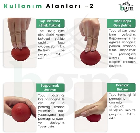 Silikon El Egzersiz Topu – El, Parmak ve Bilek Güçlendirme Topu | Kavrama Gücü Artırıcı | Stres Topu | Fizik Tedavi ve Günlük Egzersiz Topu